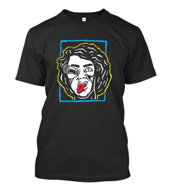 Brain Buster Tees Josh Fuller Eye Rolling Moon Trip T-Shirt