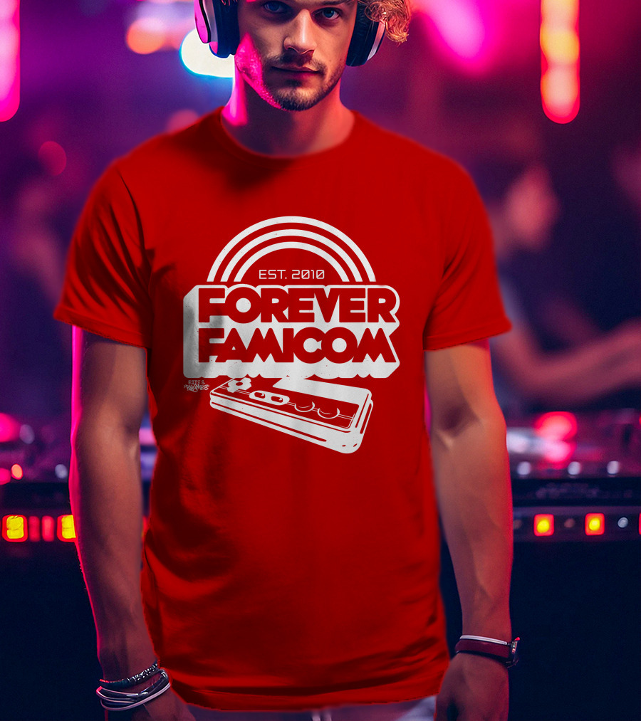 Bits And Rhymes Forever Famicom Est. 2010 Mega Ran Controller T-Shirt