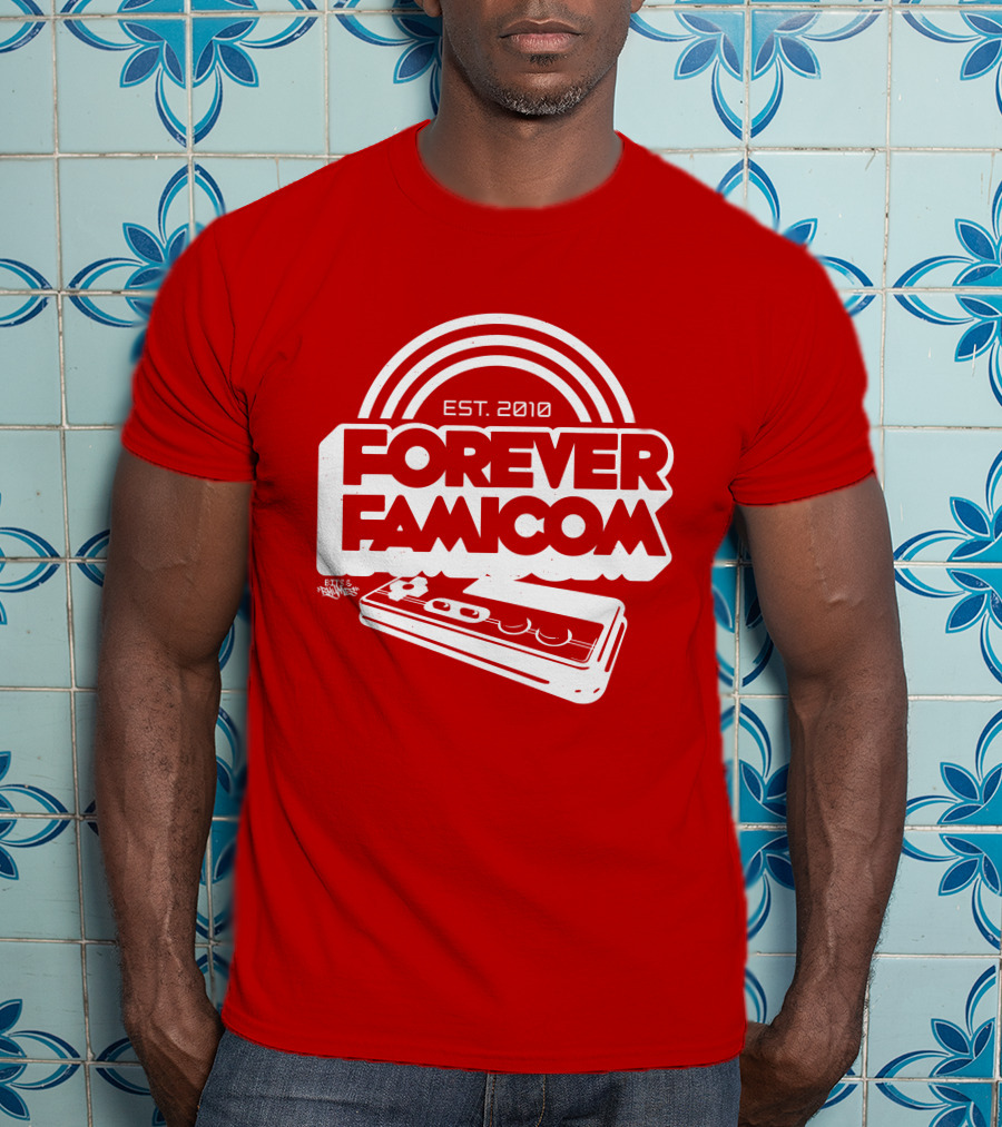 Bits And Rhymes Forever Famicom Est. 2010 Mega Ran Controller T-Shirt