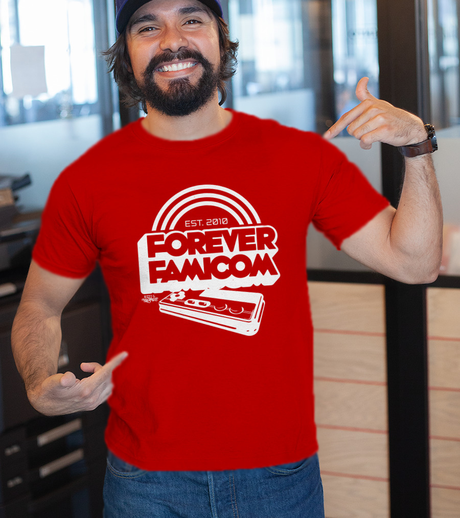 Bits And Rhymes Forever Famicom Est. 2010 Mega Ran Controller T-Shirt