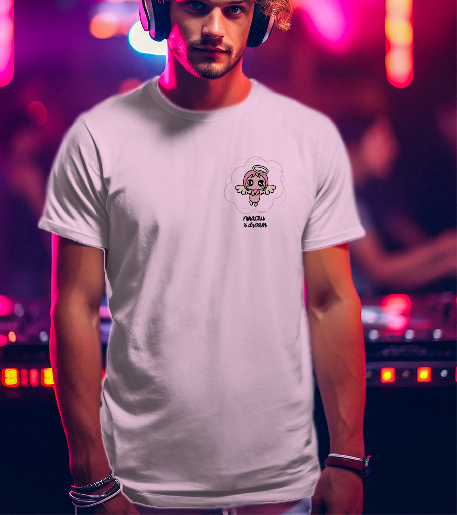 Nihachu X Dream Angel Character Pink T-Shirt