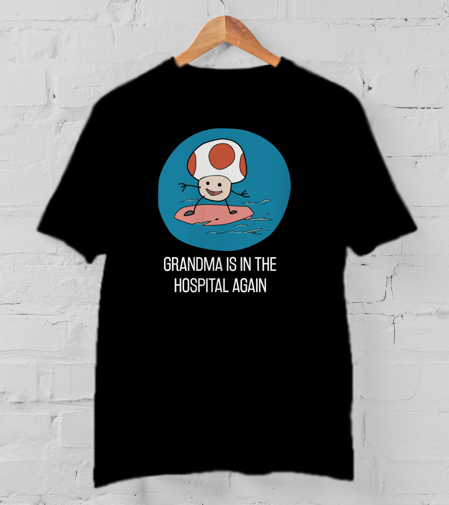 Simpleflips Grandma Hospital Again Surfing Toad Character T-Shirt