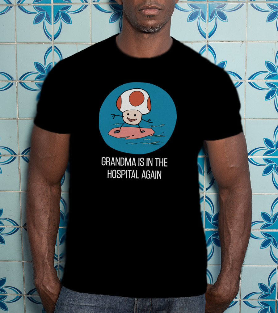 Simpleflips Grandma Hospital Again Surfing Toad Character T-Shirt