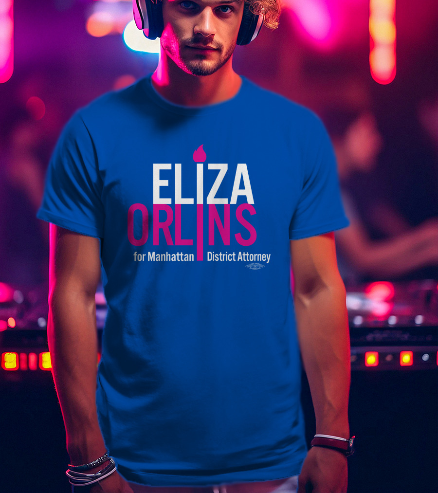 Eliza Orlins For Manhattan District Attorney Campaign Flame T-Shirt