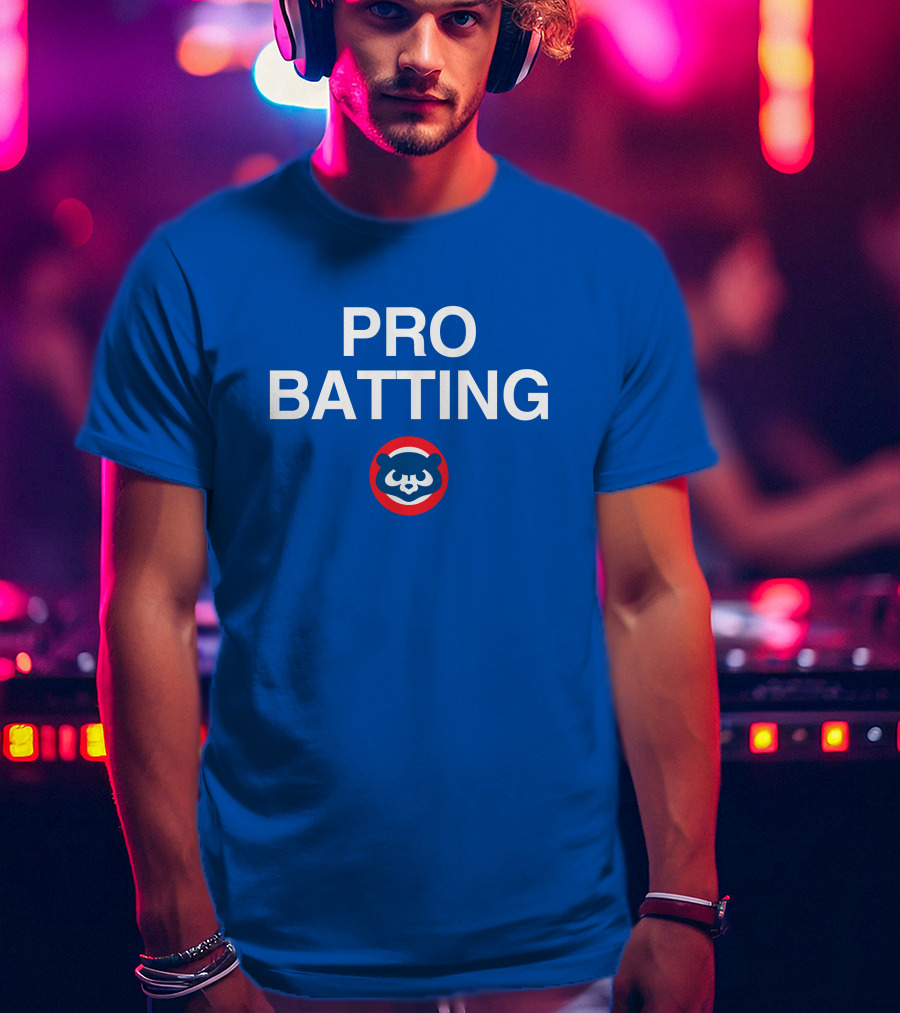 Pro Batting Matt Duffy Cubs Logo Obvious T-Shirt