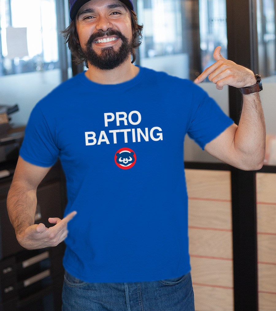 Pro Batting Matt Duffy Cubs Logo Obvious T-Shirt