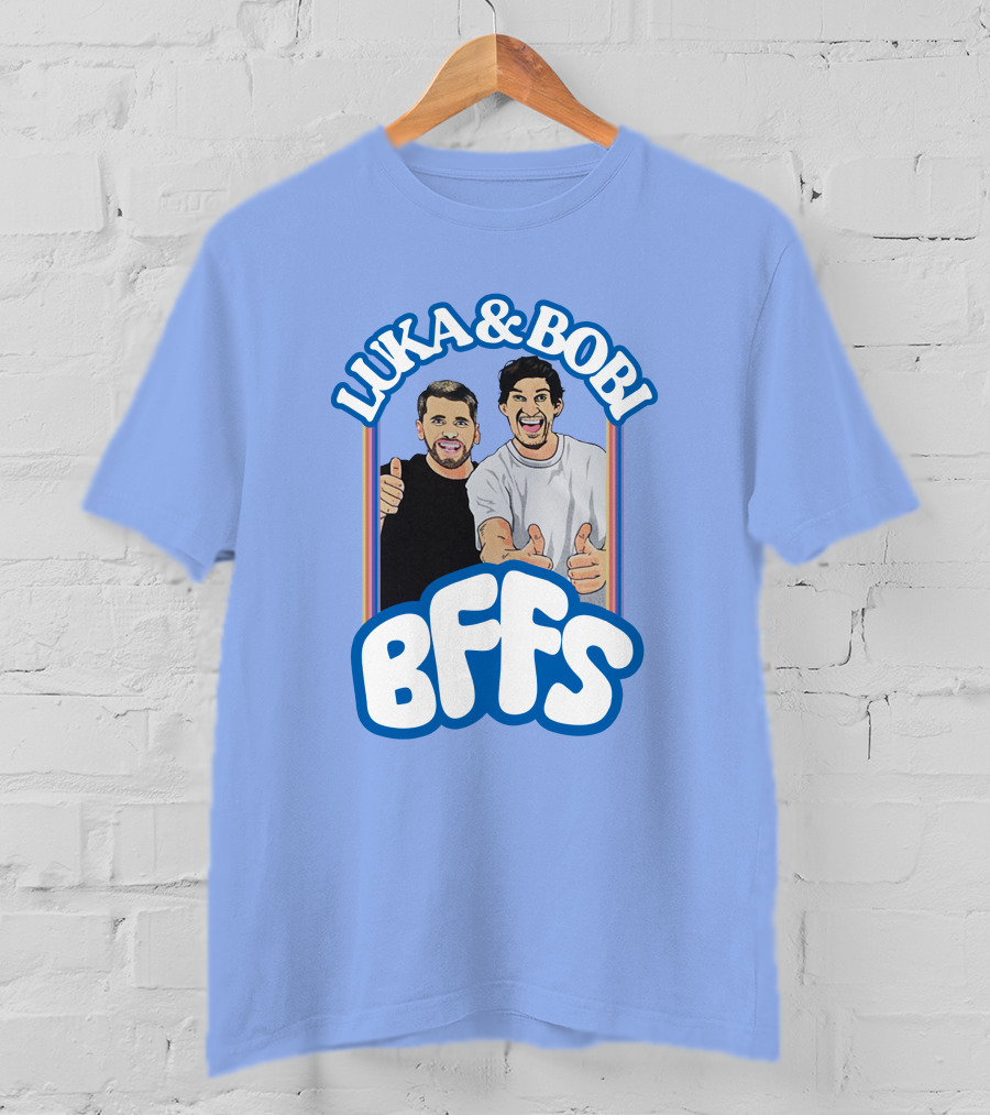 Luka And Bobi BFFs Thumbs Up Retro Style Duo T-Shirt