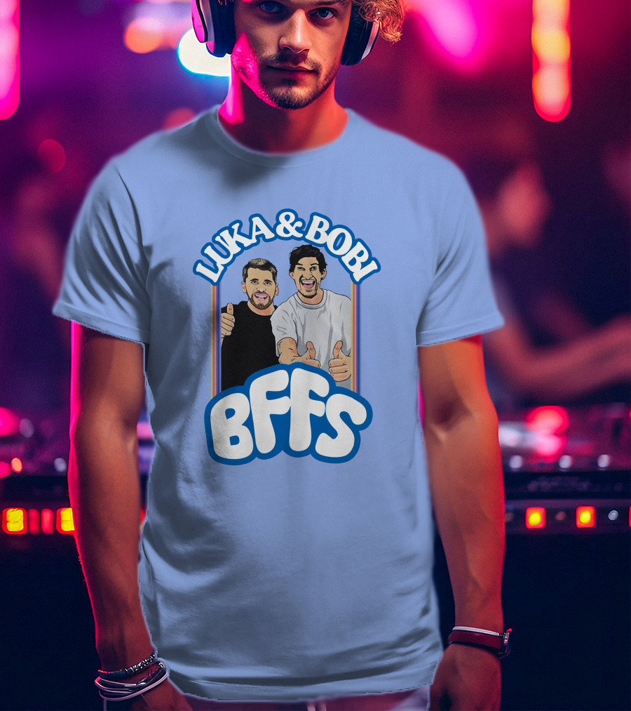 Luka And Bobi BFFs Thumbs Up Retro Style Duo T-Shirt