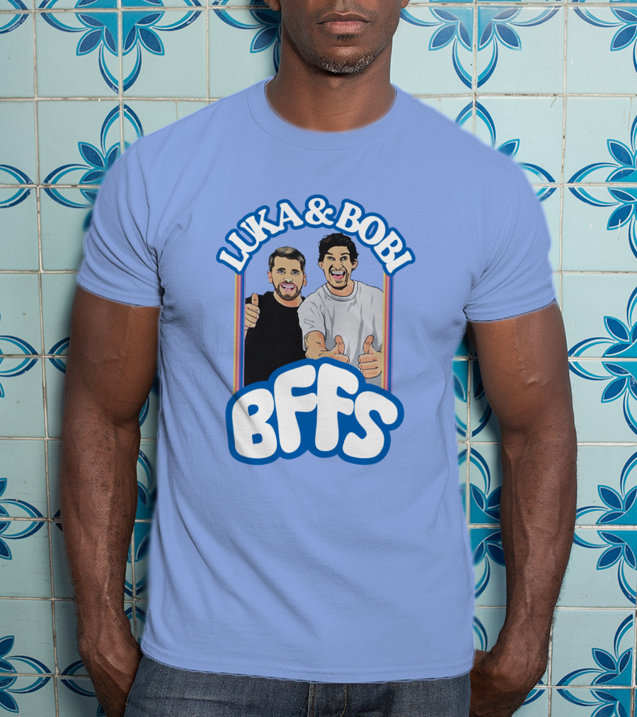 Luka And Bobi BFFs Thumbs Up Retro Style Duo T-Shirt