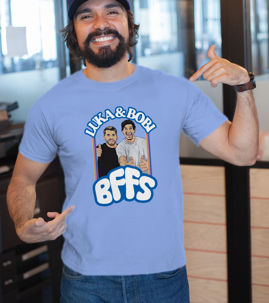 Luka And Bobi BFFs Thumbs Up Retro Style Duo T-Shirt