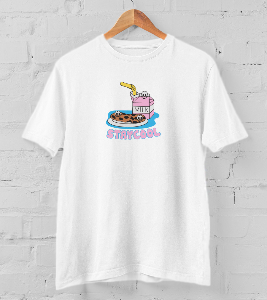 Stay Cool Milk And Cookies Merch T-Shirt