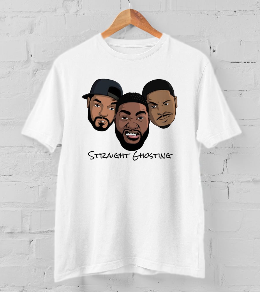 Straight Ghosting Ghost Brothers Faces T-Shirt