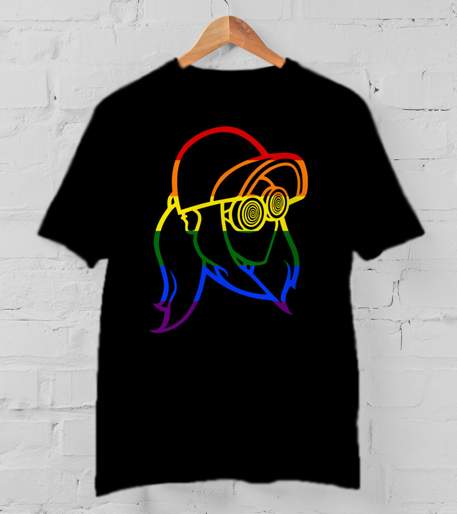 Rezz Rainbow Pride DJ Icon With Spiral Glasses T-Shirt
