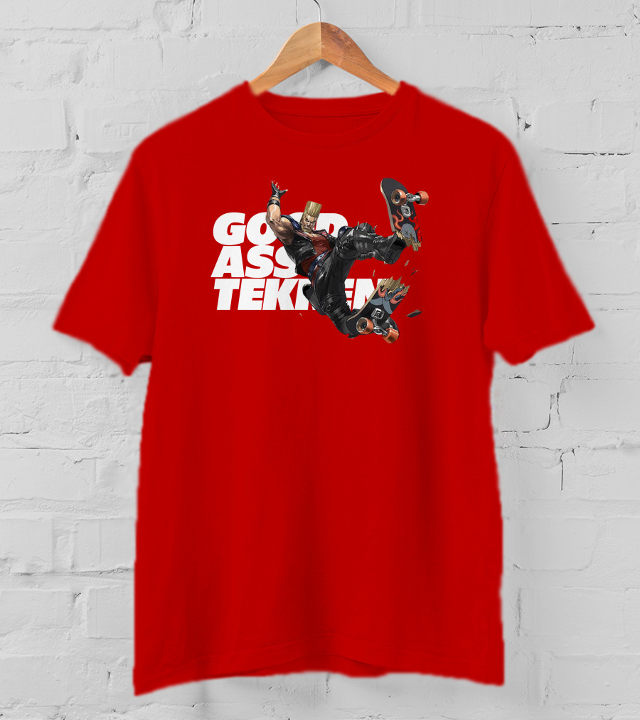 Thea Trinidad Good Ass Tekken Paul Phoenix Skateboarding T-Shirt