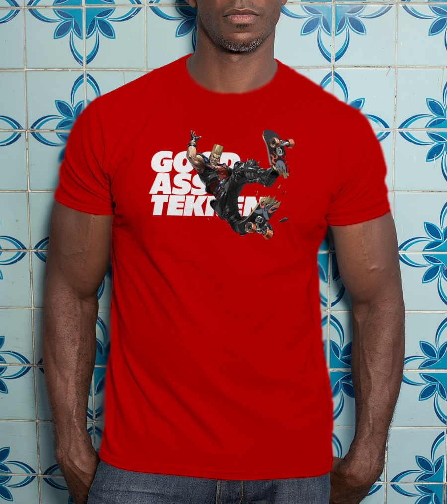 Thea Trinidad Good Ass Tekken Paul Phoenix Skateboarding T-Shirt