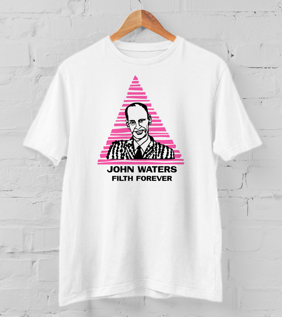 Tees4togo Merch John Waters Filth Forever Iconic Pink Triangle T-Shirt