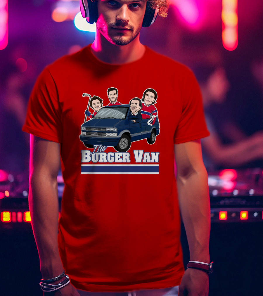 Burger Van Hockey Crew T-Shirt