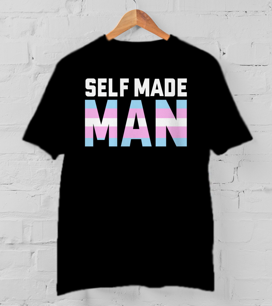 Self Made Man Adi Transgender Flag Colors T-Shirt