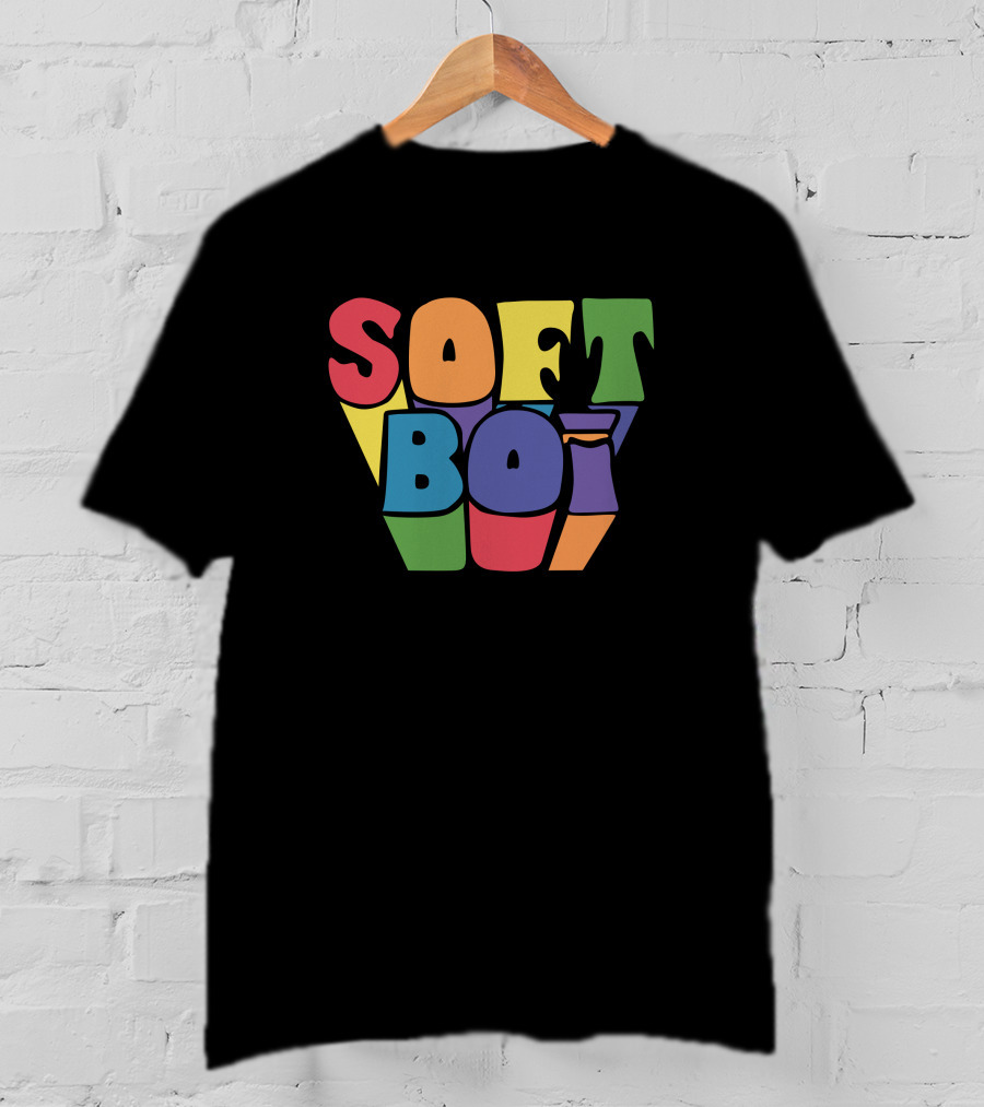 Crankgameplays Soft Boi Colorful 3D Text Merch T-Shirt