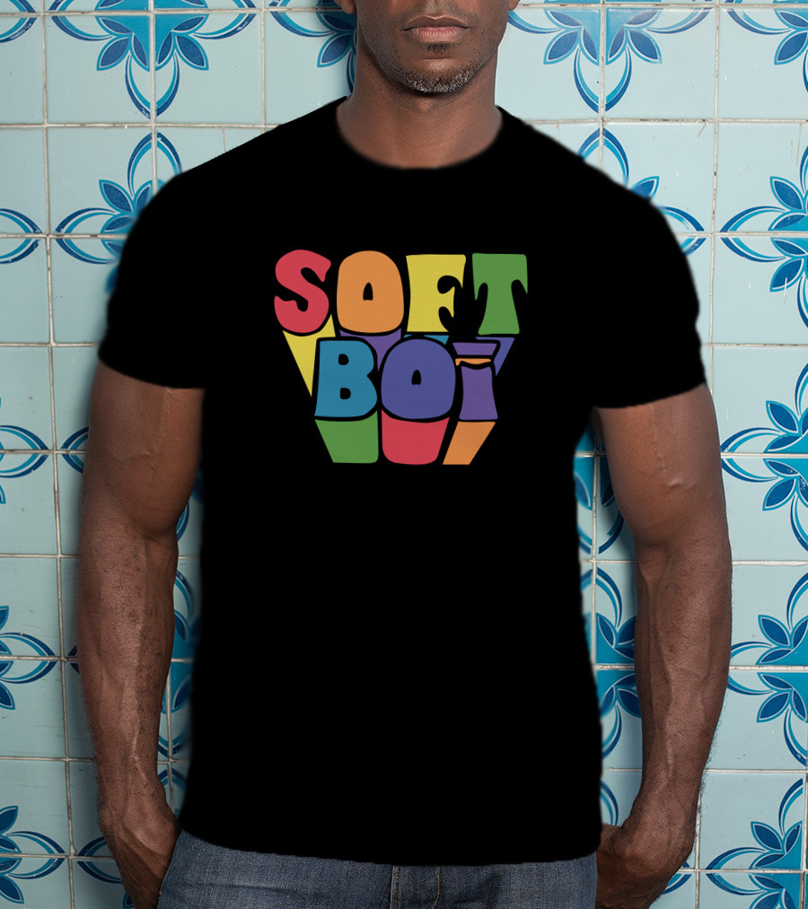 Crankgameplays Soft Boi Colorful 3D Text Merch T-Shirt