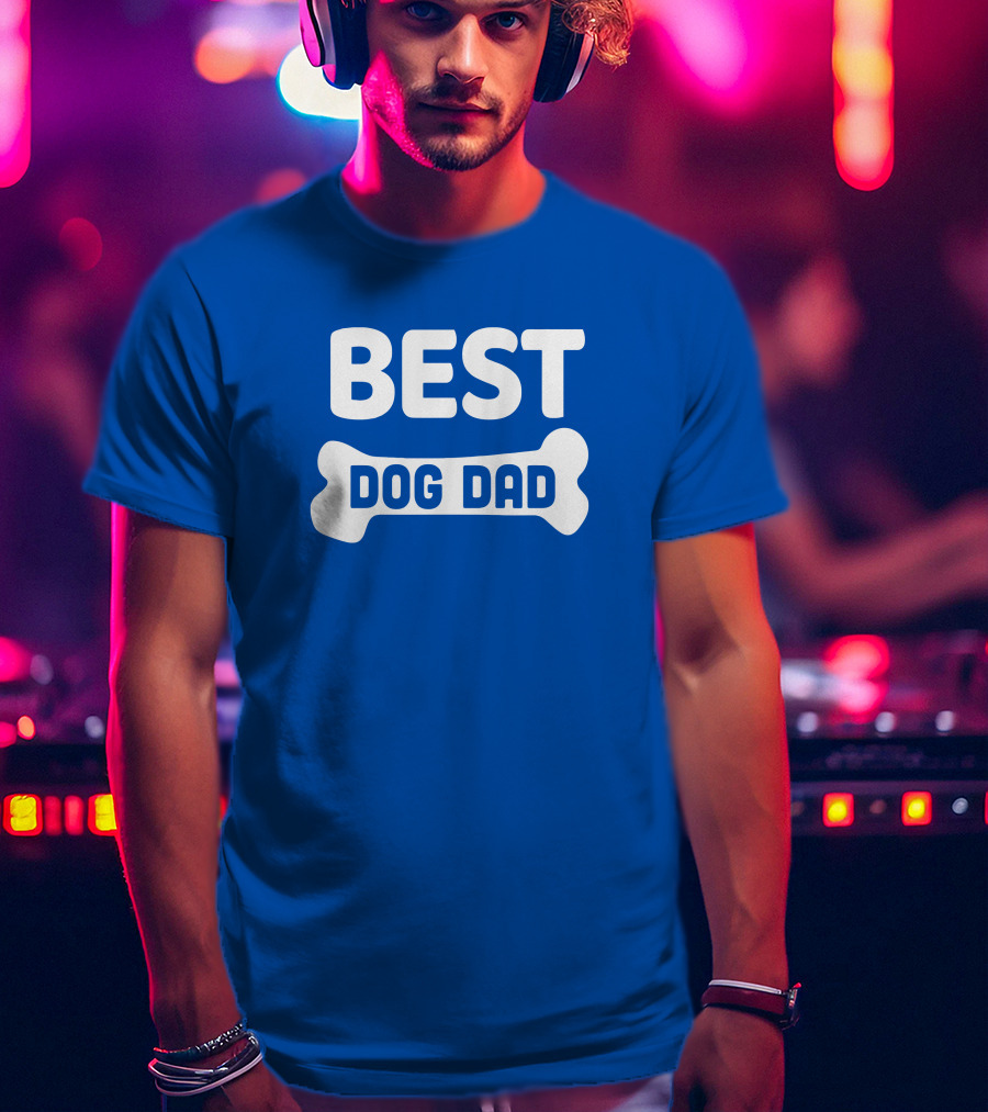 BEST DOG DAD Bone T-Shirt