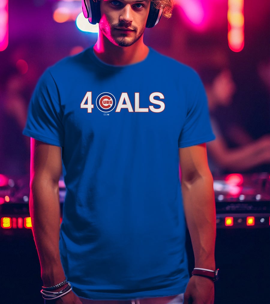 Obviousshirts Cubs 4 ALS Blue T-Shirt