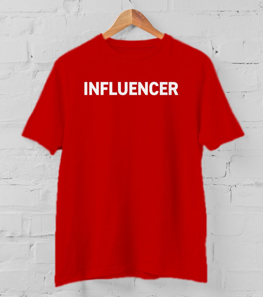 Influencer Bold Red Large T-Shirt