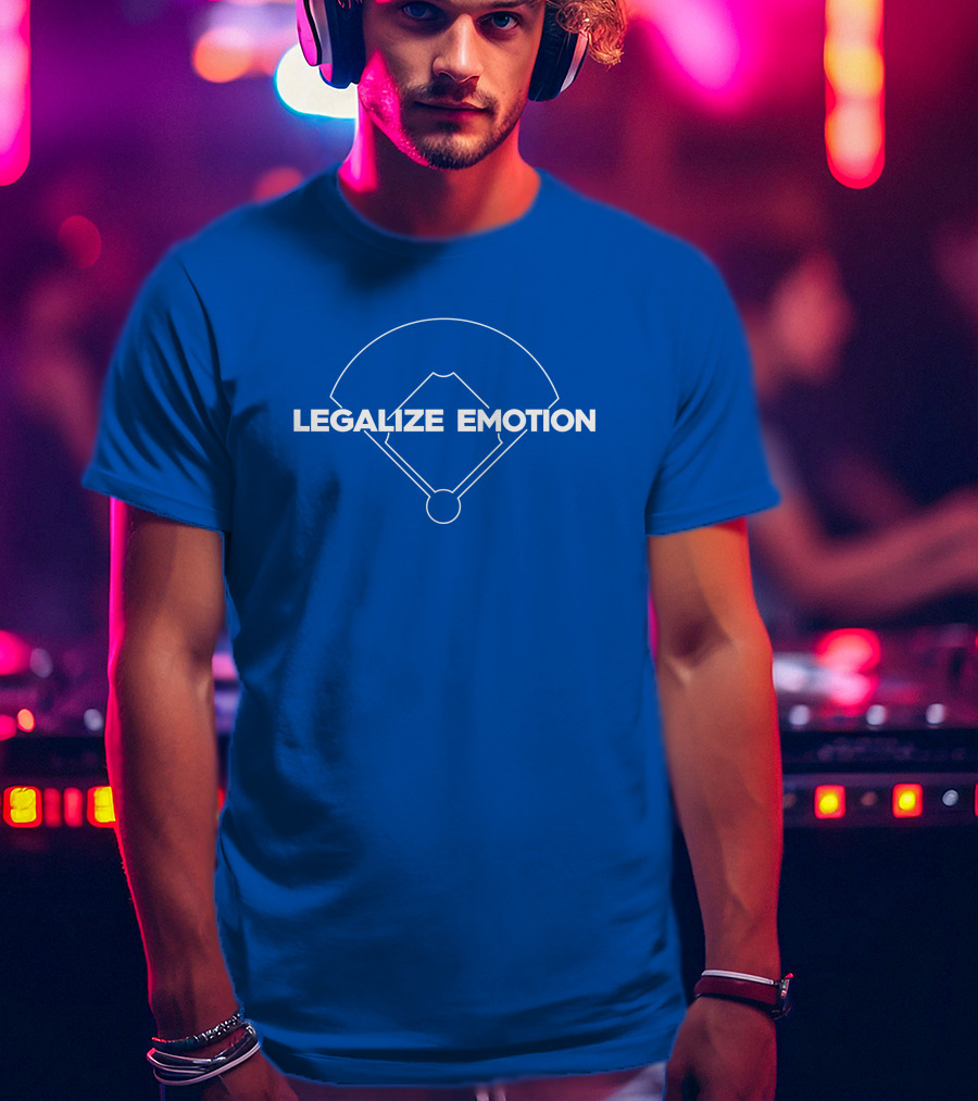 Trevorbauer Merch Legalize Emotion Baseball Field Diagram T-Shirt