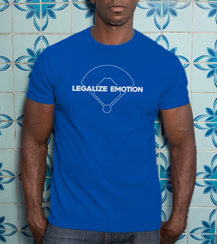 Trevorbauer Merch Legalize Emotion Baseball Field Diagram T-Shirt
