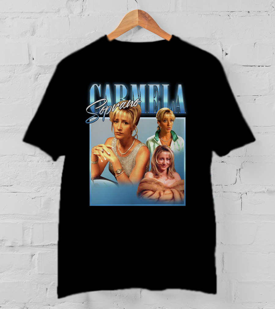 Carmela Soprano Character Portrait Montage T-Shirt
