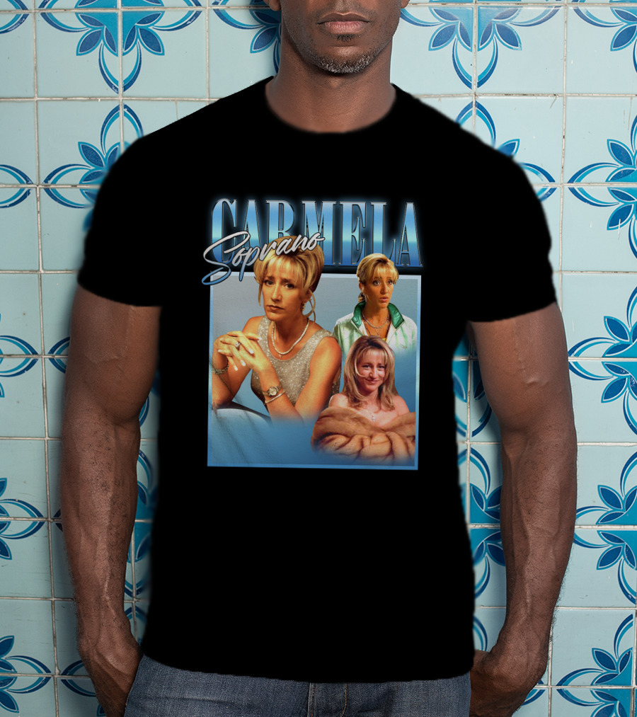 Carmela Soprano Character Portrait Montage T-Shirt