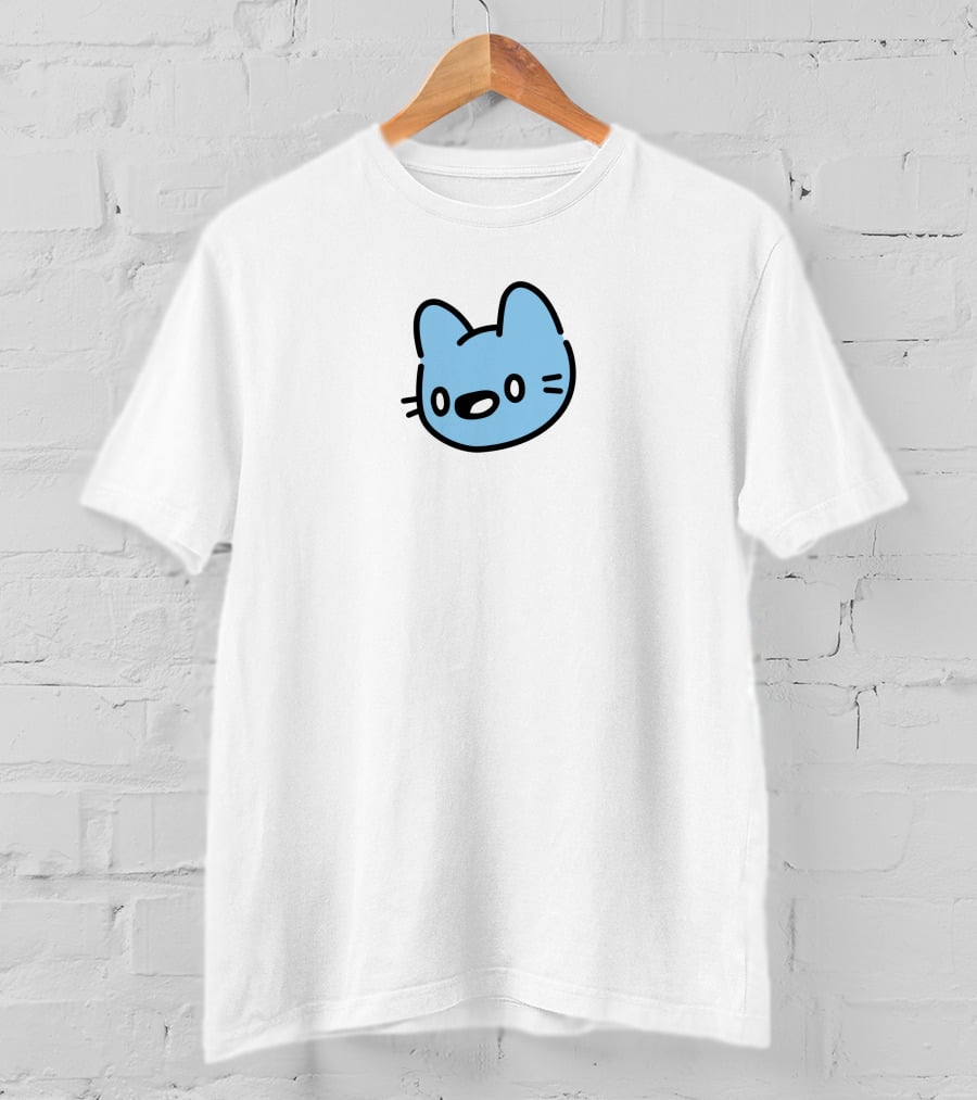 Cool Cats Blue Cat Head T-Shirt