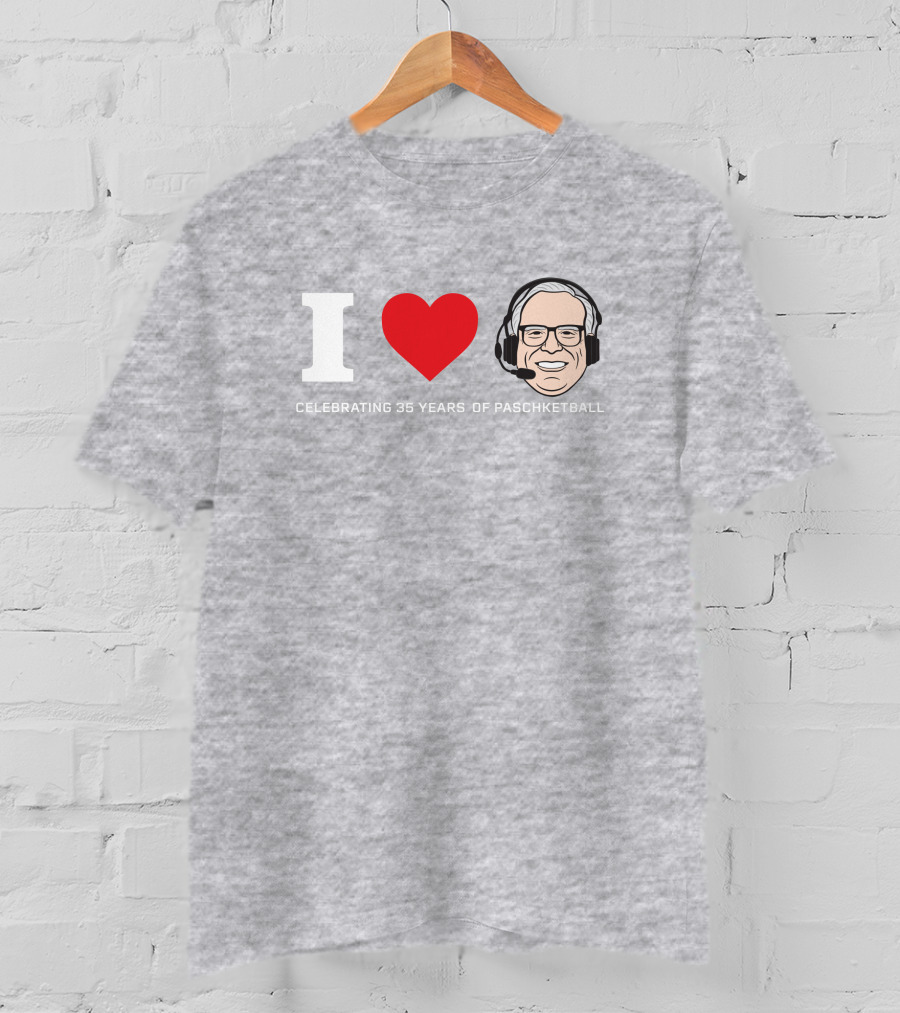 I Love Celebrating 35 Years Of Paschketball T-Shirt