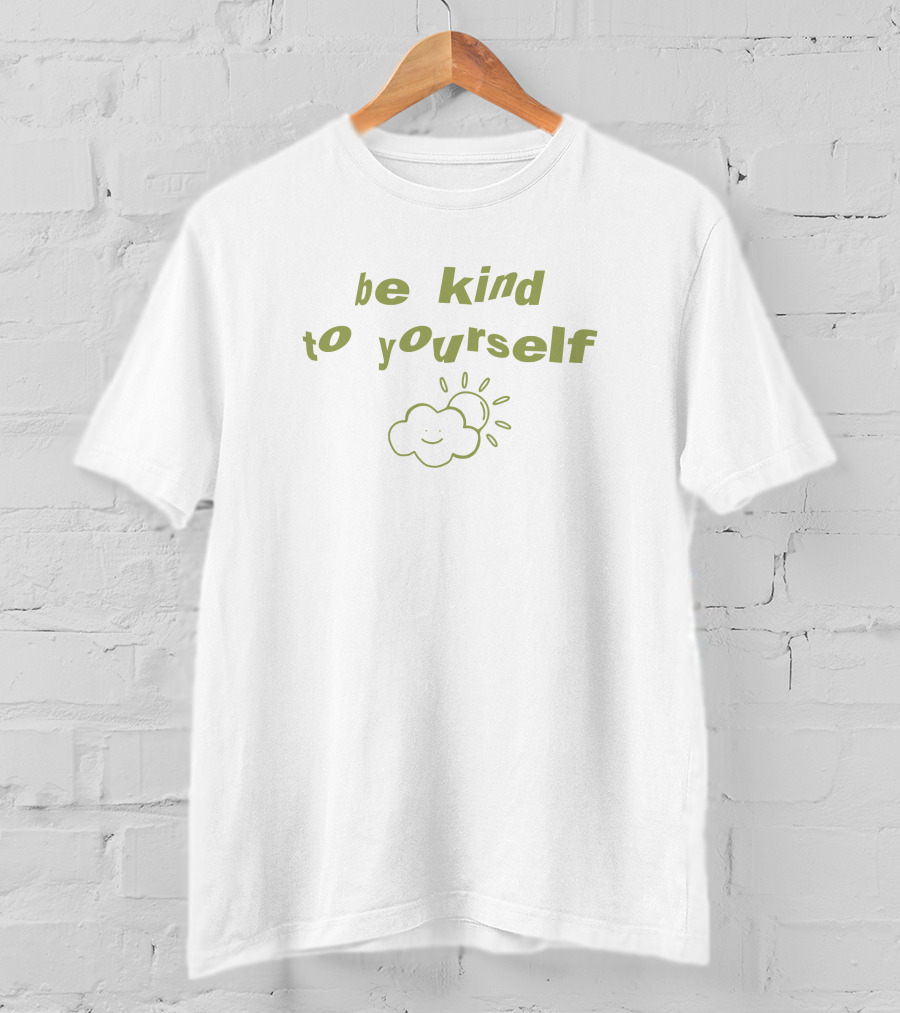 Be Kind To Yourself Smiling Cloud Sunburst T-Shirt