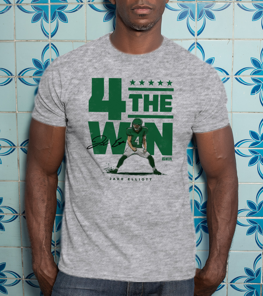Jake Elliott 4 The Win NFLPA Football Player Nick Sirianni T-Shirt