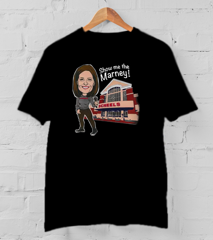 Show Me The Marney Scheels Storefront Caricature T-Shirt
