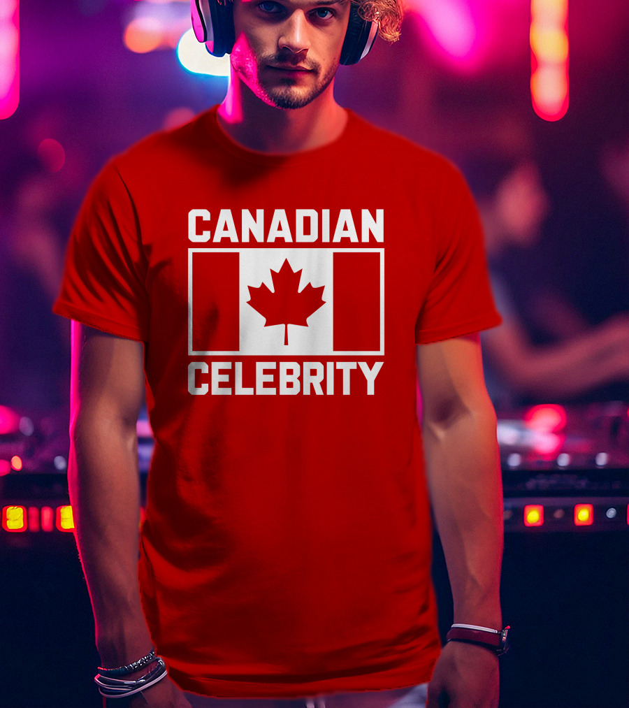 Canadian Celebrity Maple Leaf Flag Holy Elle T-Shirt