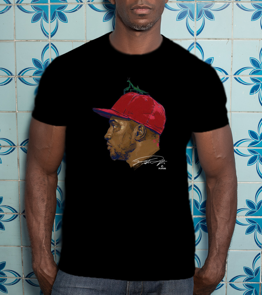 500Level Victor Robles Mantis Baseball Portrait Signature T-Shirt