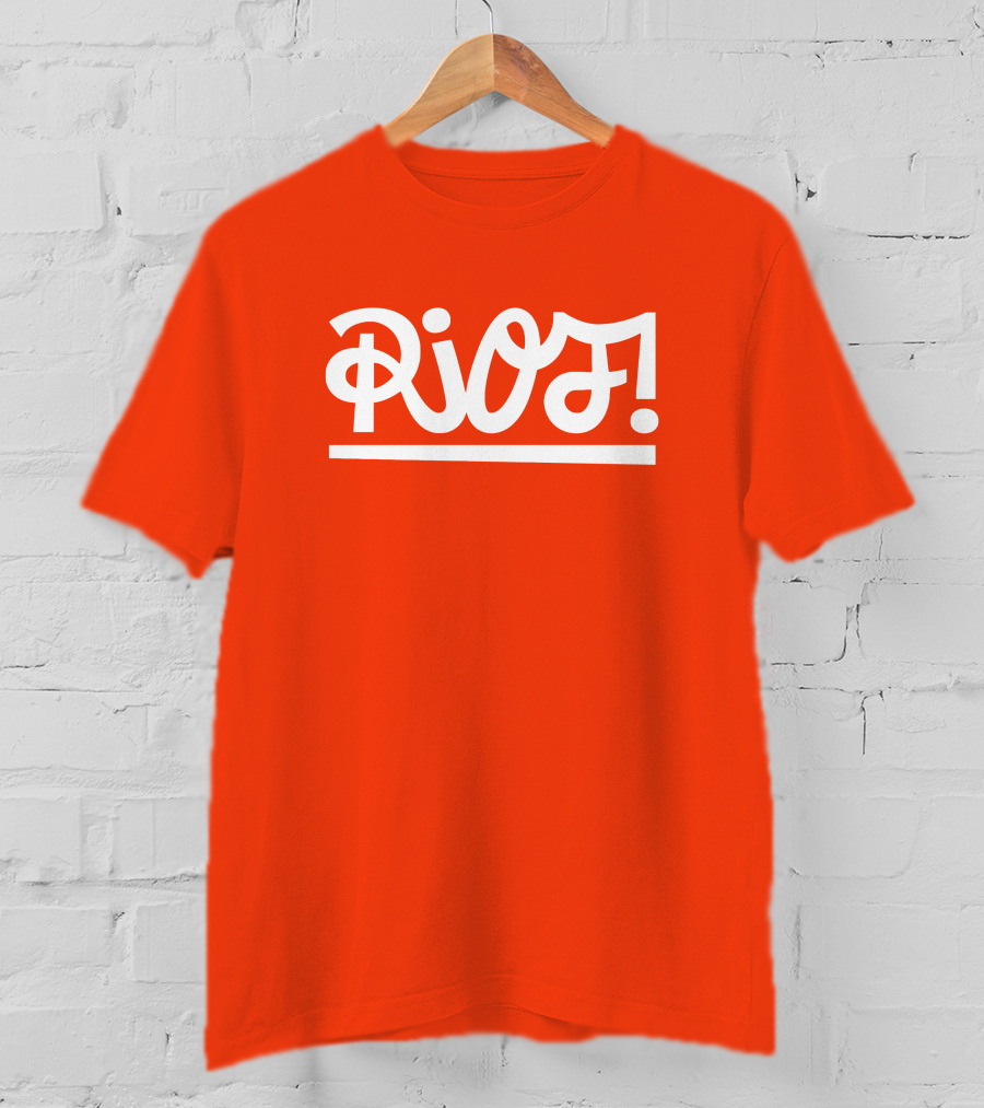 Paramore Merch Riot Orange Shirt With Riot Text T-Shirt