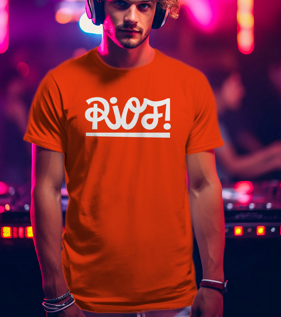 Paramore Merch Riot Orange Shirt With Riot Text T-Shirt