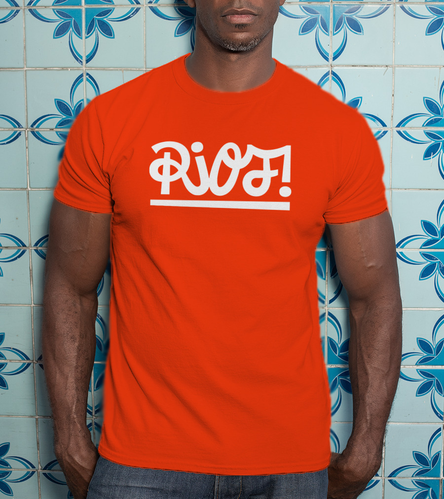 Paramore Merch Riot Orange Shirt With Riot Text T-Shirt