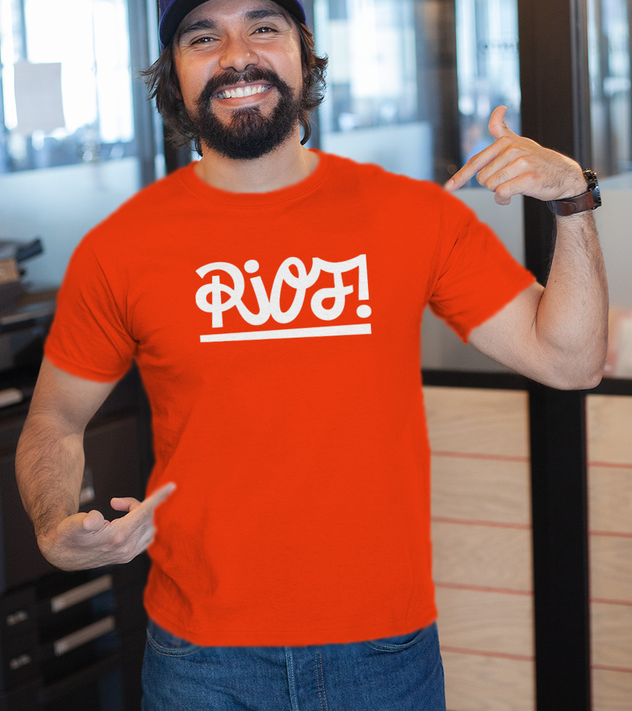 Paramore Merch Riot Orange Shirt With Riot Text T-Shirt