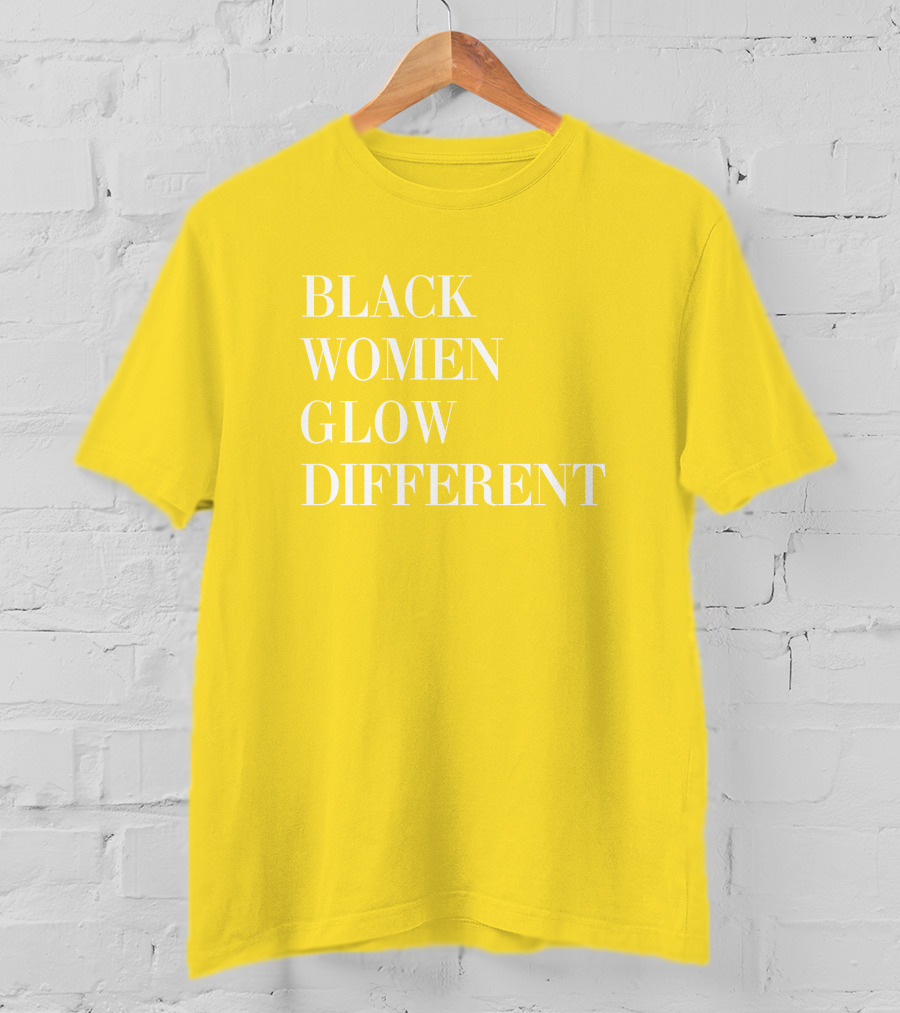Black Women Glow Different Angela Bassett T-Shirt