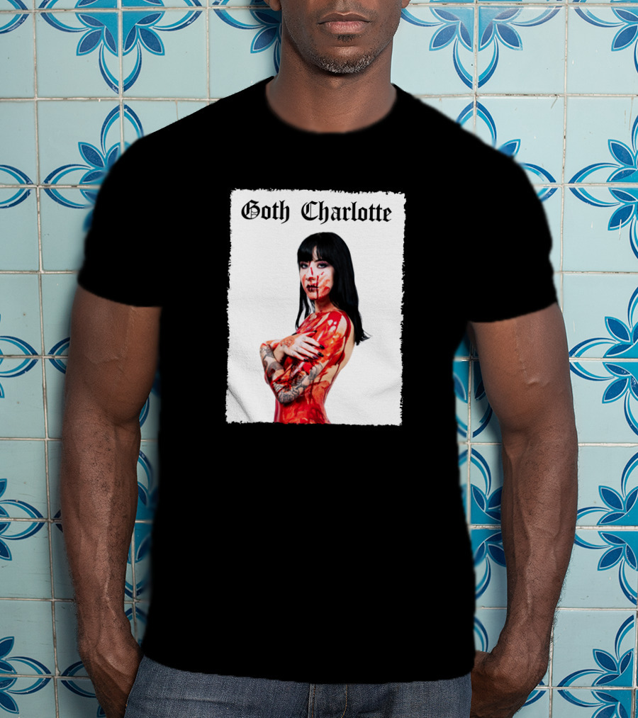 Goth Charlotte Blood Tattoo Art Dark T-Shirt