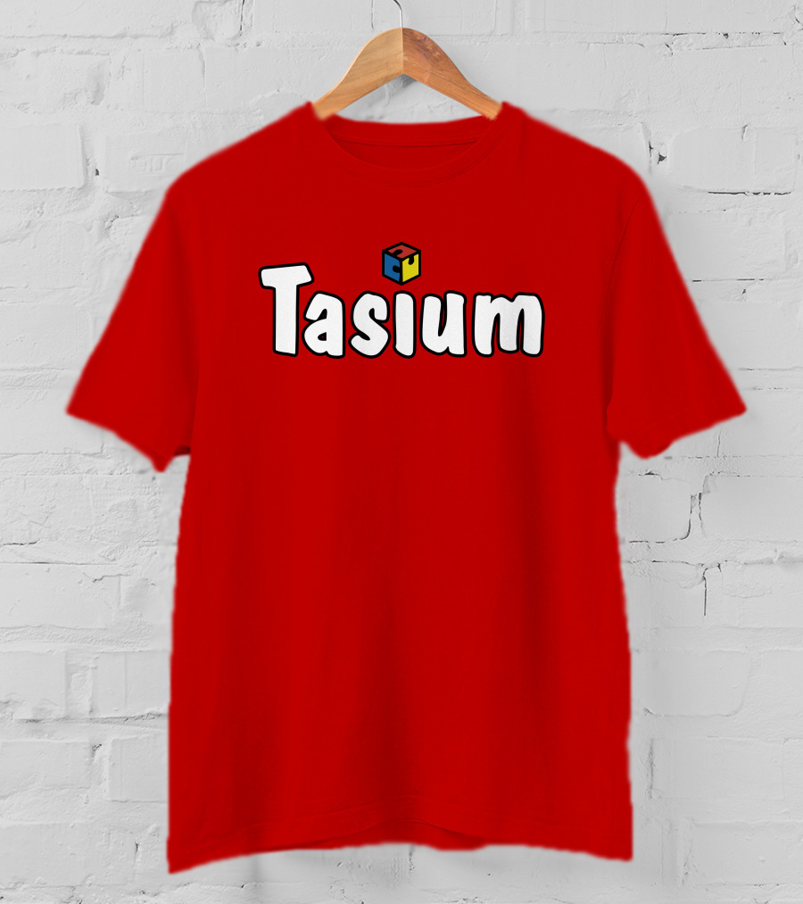 Tasium Merch Iconic Cube Style Fidget Infused T-Shirt