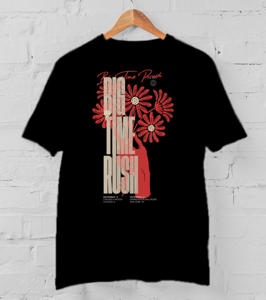 Big Time Rush Live Daisy Chicago Theater New York Hammerstein Ballroom December T-Shirt