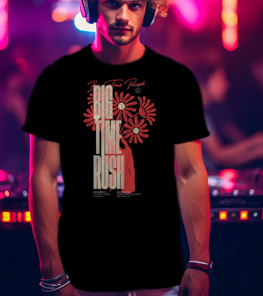 Big Time Rush Live Daisy Chicago Theater New York Hammerstein Ballroom December T-Shirt