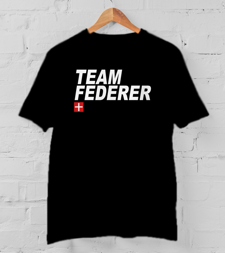 TEAM FEDERER Switzerland Tennis Icon Fan Support T-Shirt