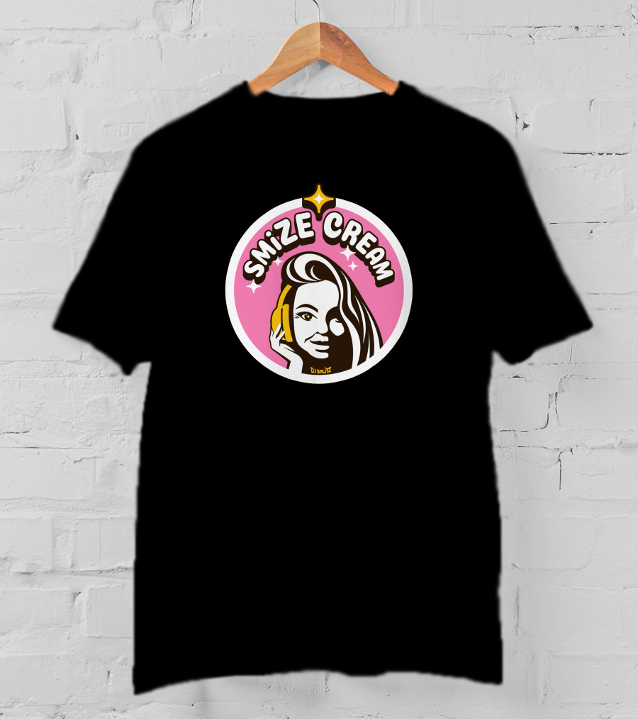 Smize Cream DJ Smize Pink Star T-Shirt