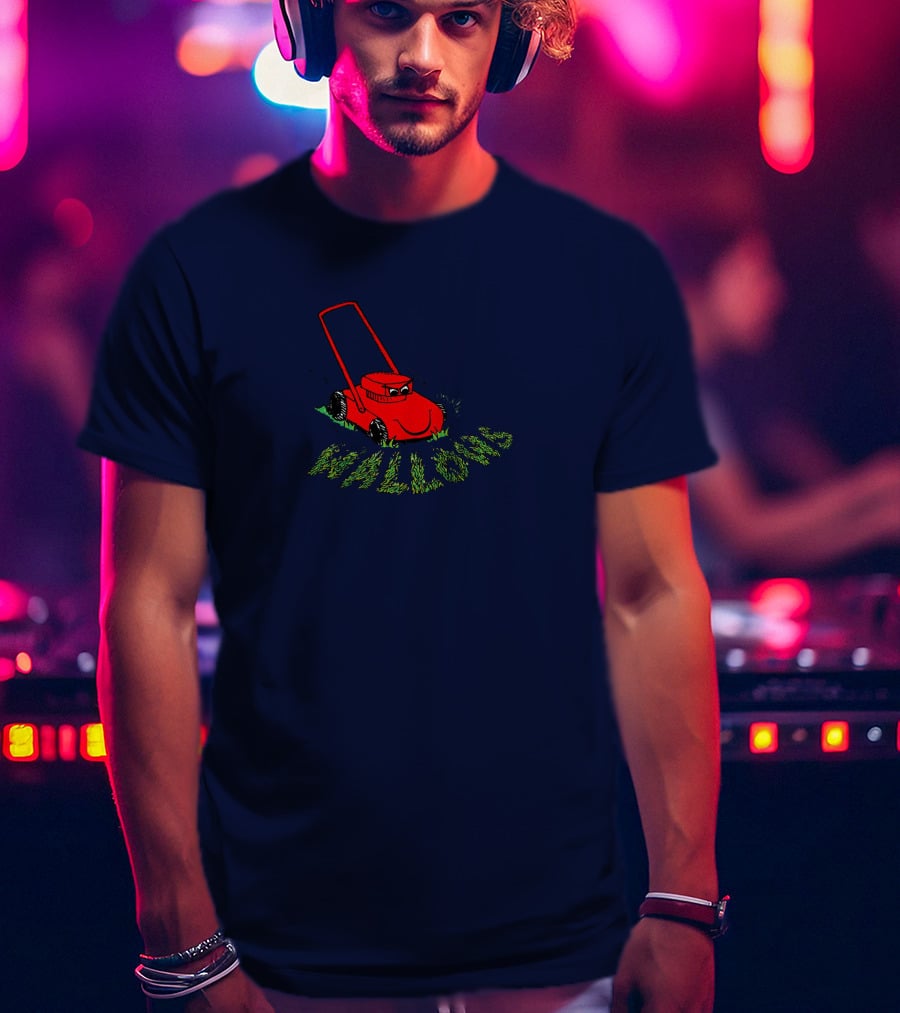 Wallows Lawnmower Grass Cut Red Machine Graphic Merchandise T-Shirt